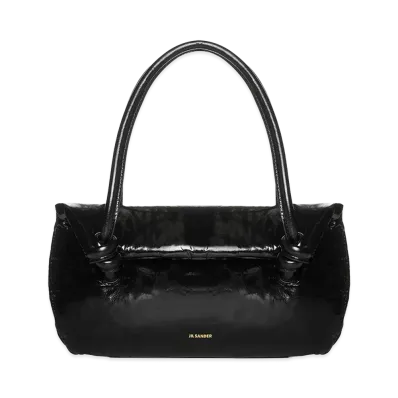 Jil Sander Women's Leather Small Knot Handle Handbag "Black"