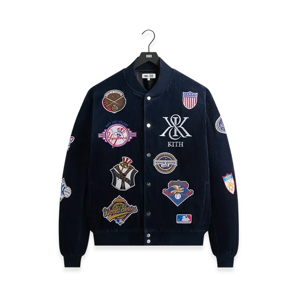 Kith x The New York Yankees Corduroy Avery Bomber Jacket "Nocturnal"