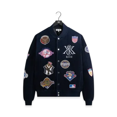 Kith x The New York Yankees Corduroy Avery Bomber Jacket "Nocturnal"
