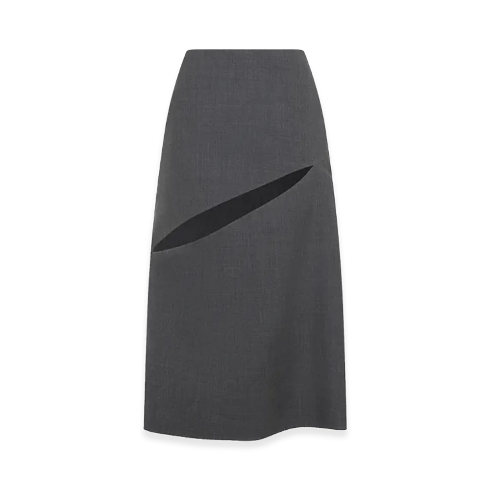 Jil Sander Women's Midi Skirt "Gray"