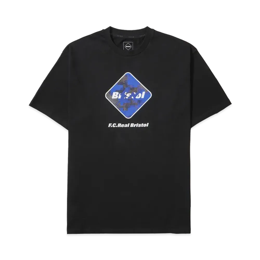 F.C.Real Bristol x FRAGMENT Camouflage Emblem Tee "Black"