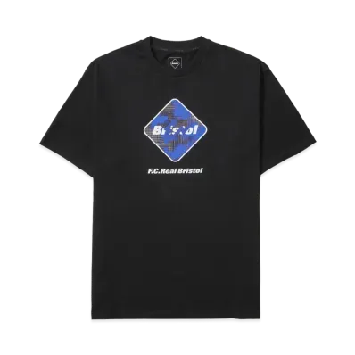 F.C.Real Bristol x FRAGMENT Camouflage Emblem Tee "Black"