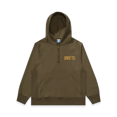 UNDEFEATED Quarter Zip Pullover Hood "Olive"
