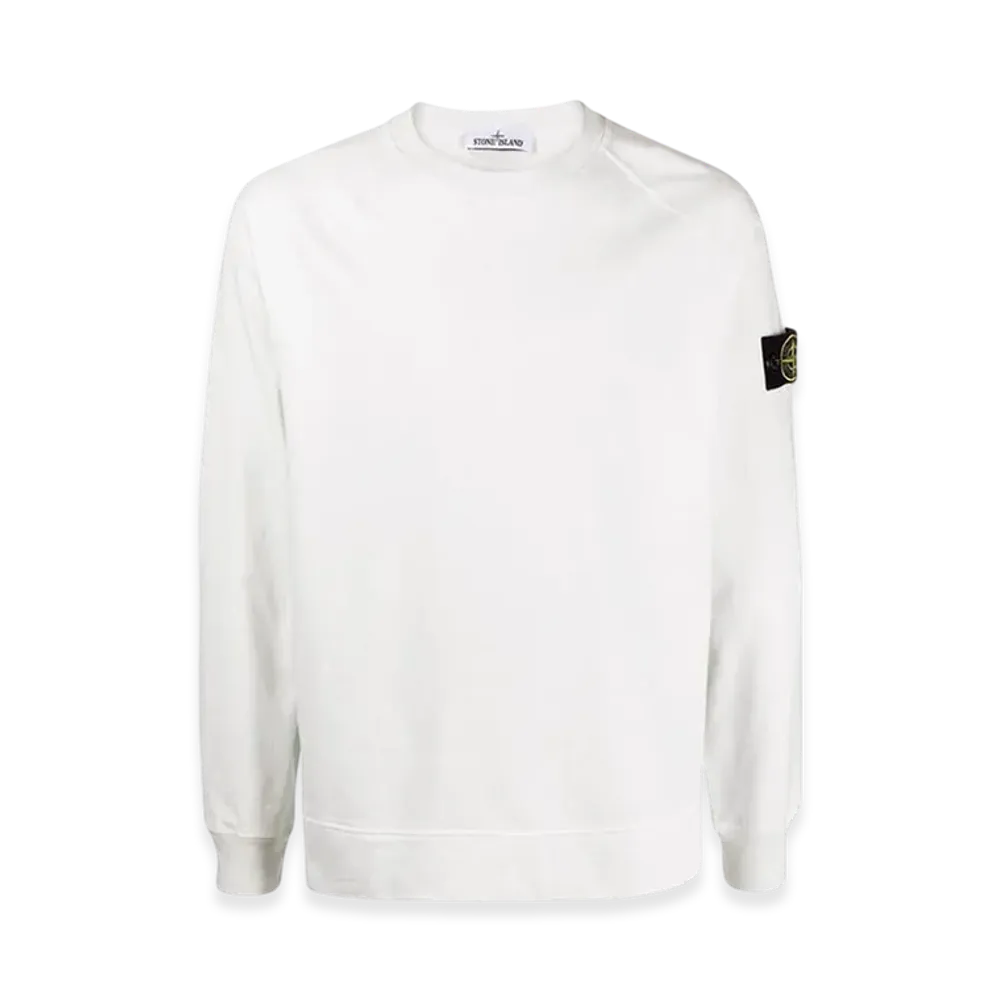 Stone Island 655Q1 Heavy Cotton 82/22 Garment Dyed Crewneck Sweatshirt- 22SS "White"