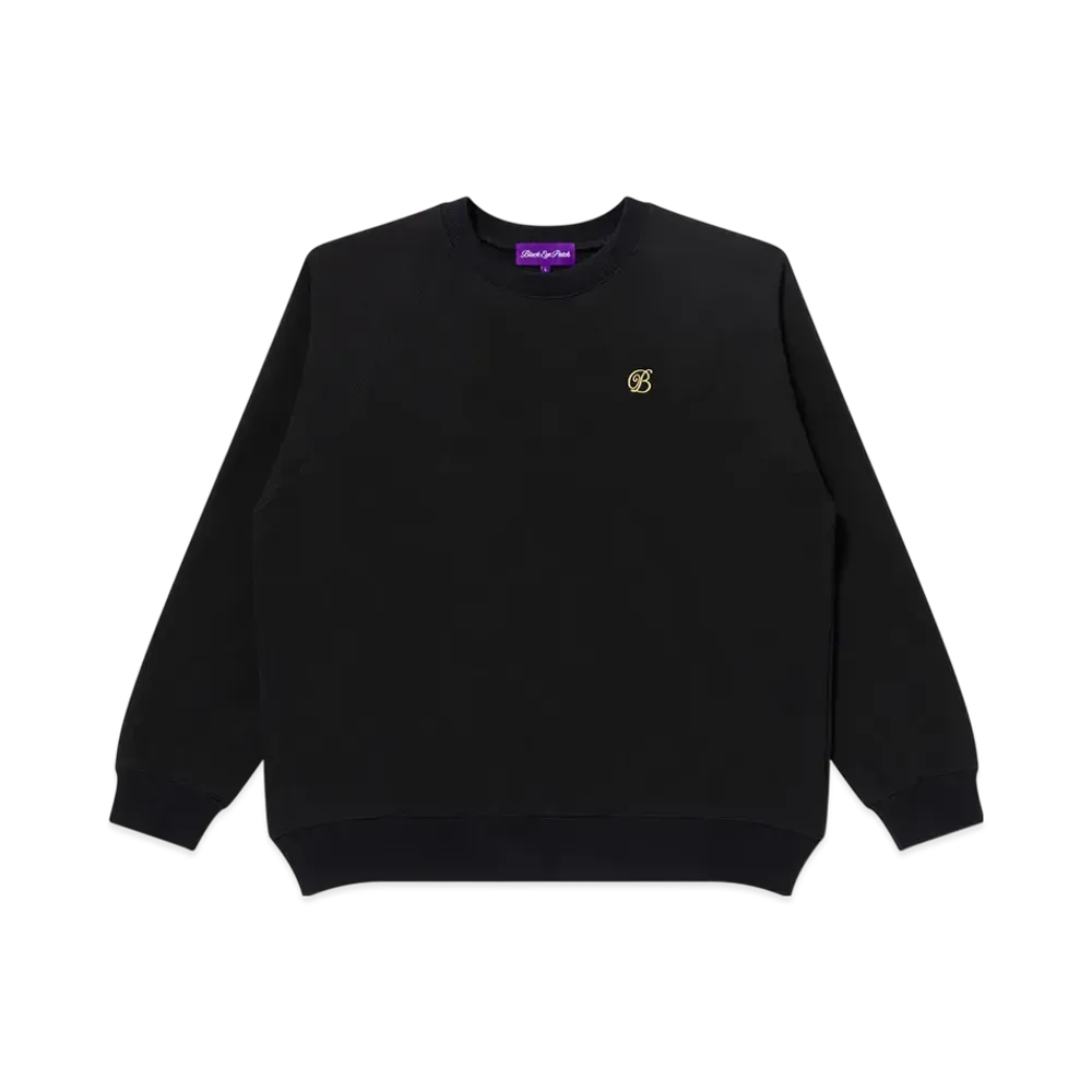 BlackEyePatch Small B Emblem Raglan Crew Sweat "Black"