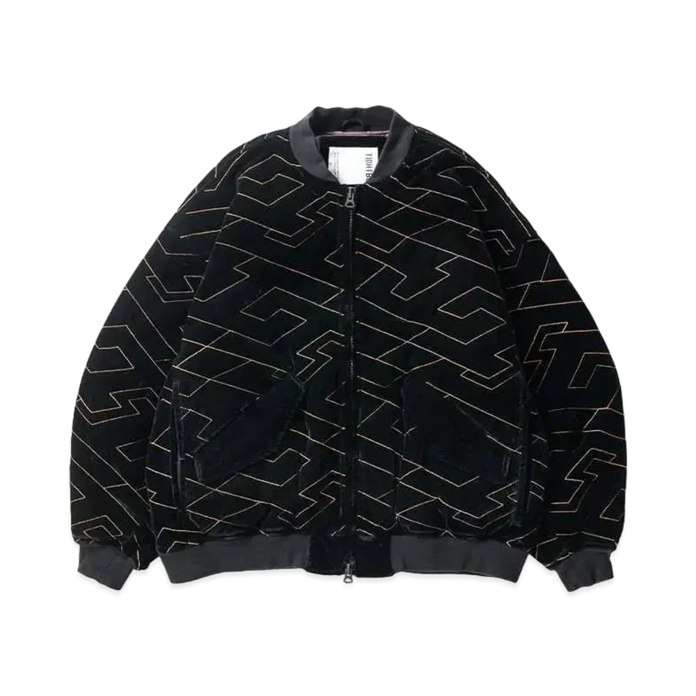 TIGHTBOOTH T Quilt Velveteen Jacket "Black"