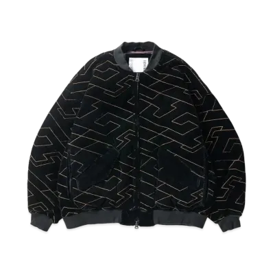 TIGHTBOOTH T Quilt Velveteen Jacket "Black"