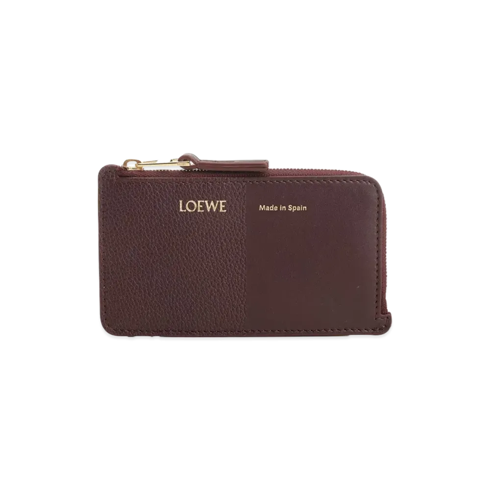LOEWE Women's Card Holder With Coin Pocket "Bordeaux"