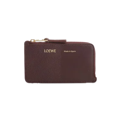 LOEWE Women's Card Holder With Coin Pocket "Bordeaux"
