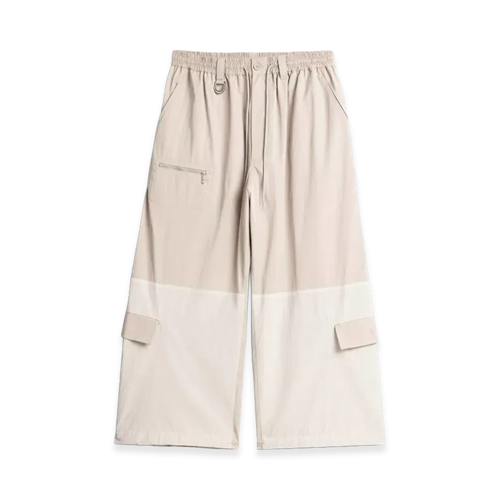 Y-3 Cropped Straight Leg Pants "Light Brown"