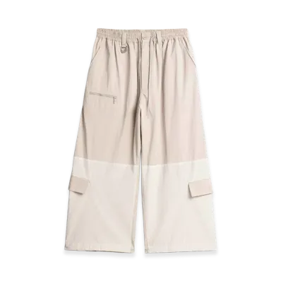 Y-3 Cropped Straight Leg Pants "Light Brown"