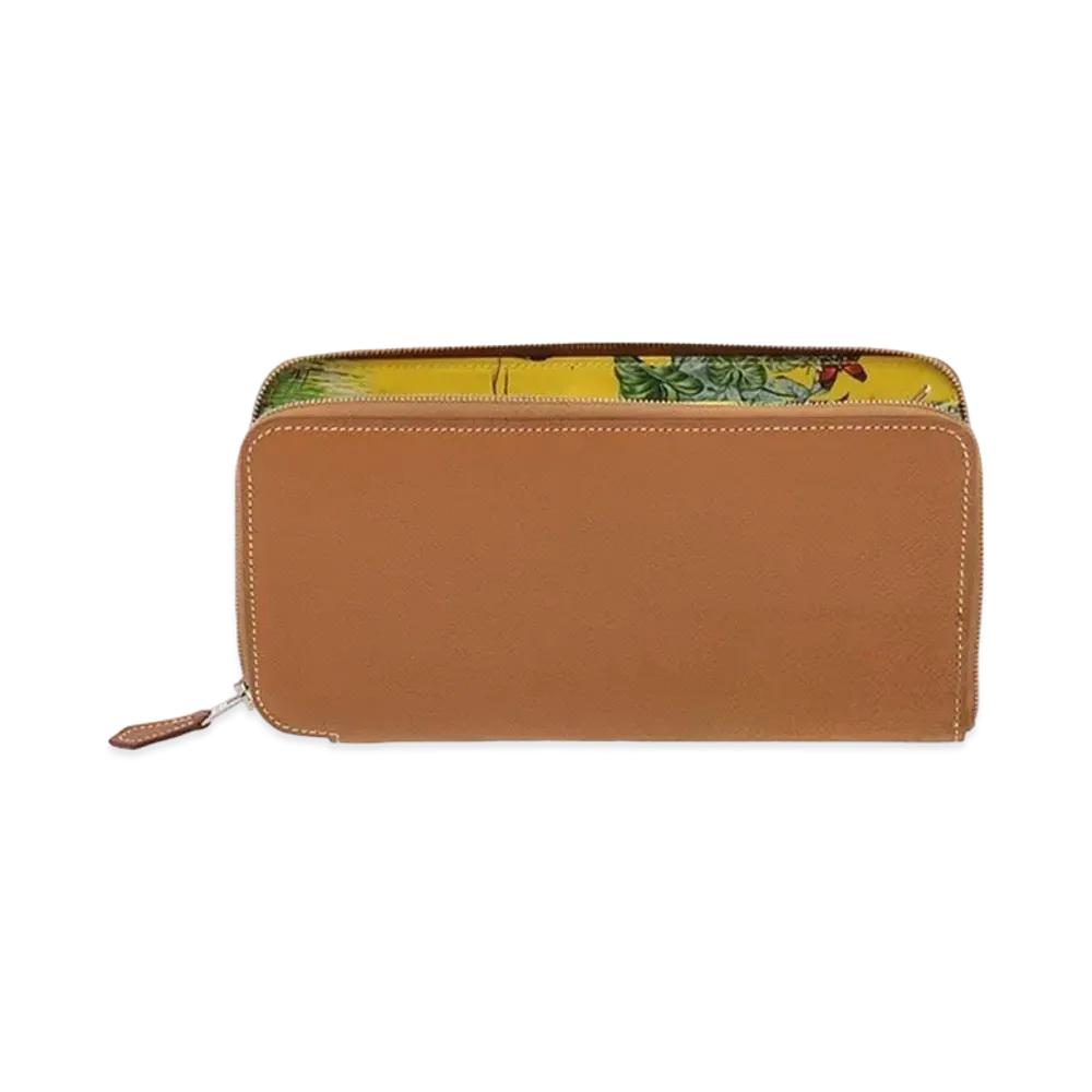 Hermes Azap Silk'In Long Veau Epsom/Silk "Gold/Jaune Naple/Silver"