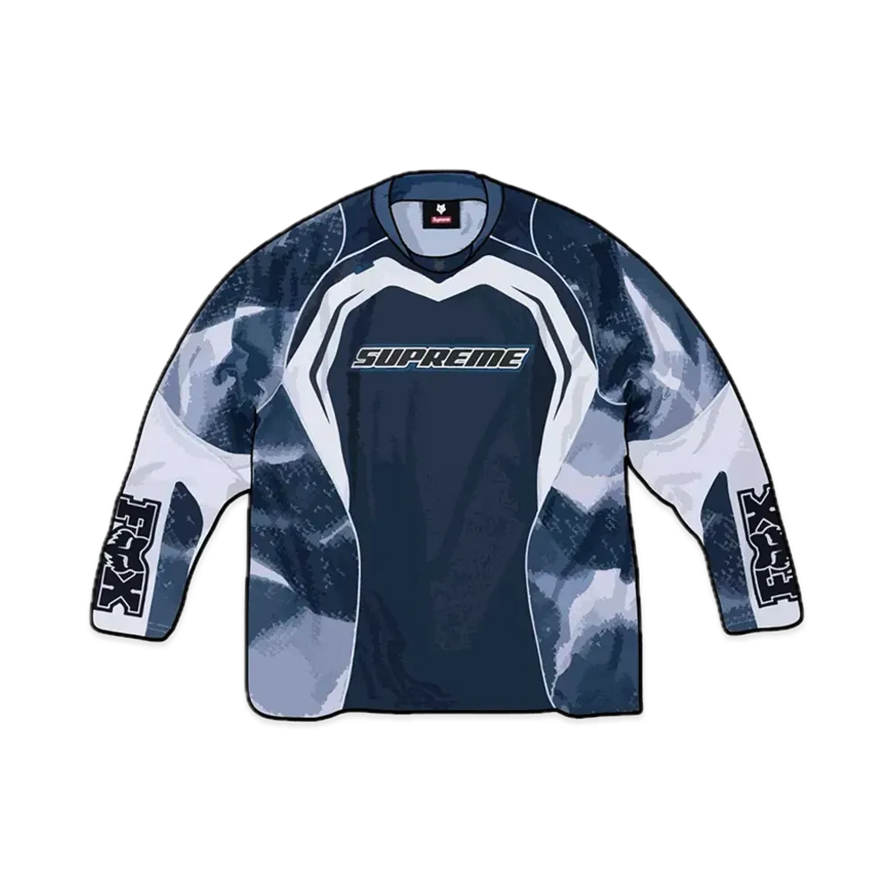 Supreme x Fox Racing Jersey "Navy"