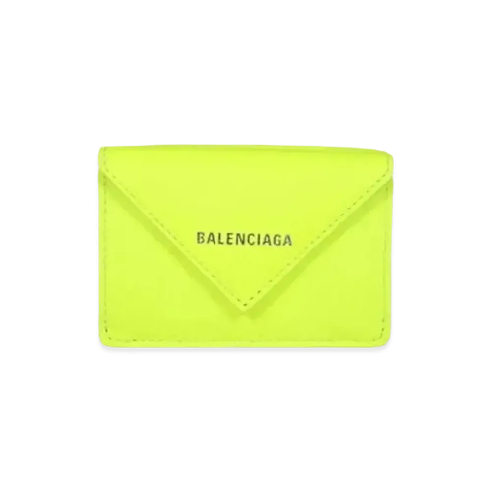 BALENCIAGA Papier Mini Wallet "Yellow"