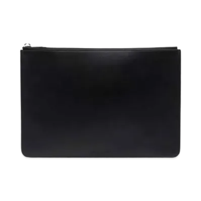 Maison Margiela Two Tone Leather Four Stitches Pouch "Black"