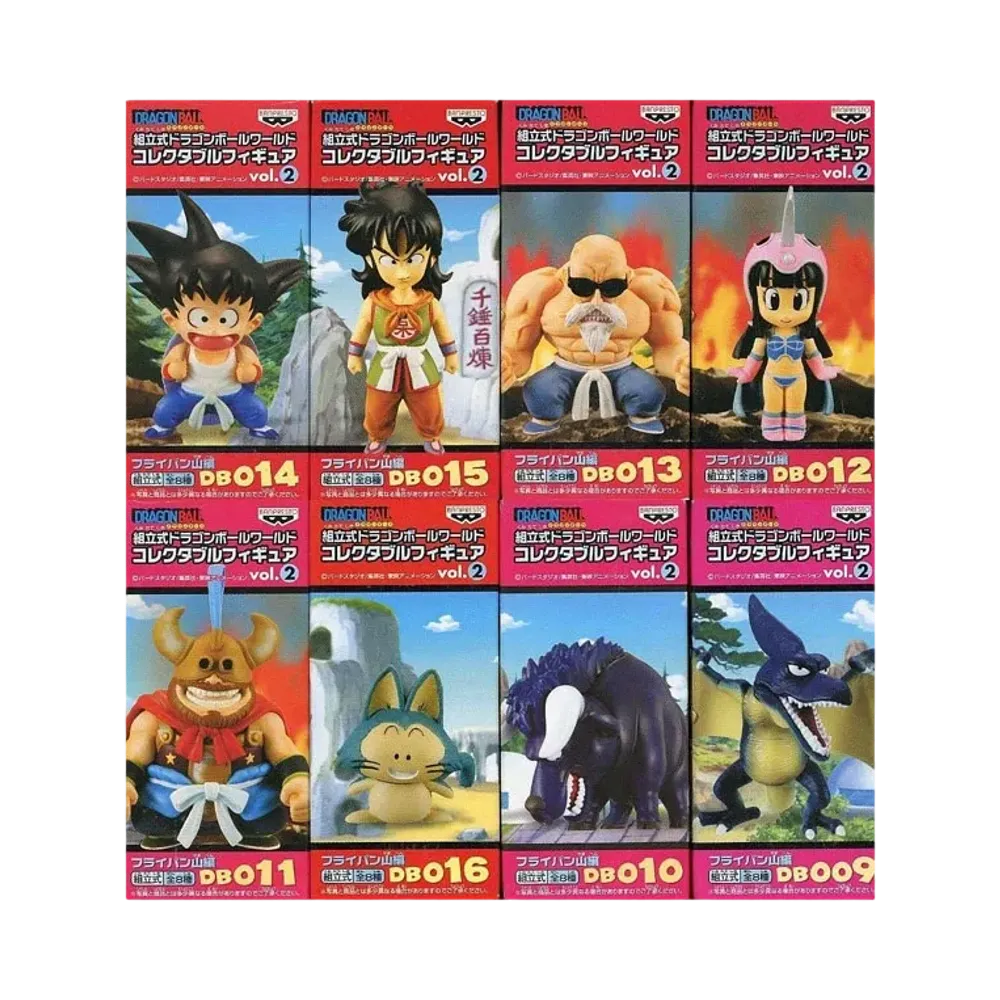 Banpresto Assembly Dragon Ball World Collectable Figure Vol.2 Fire Mountain Complete 8 Piece Set