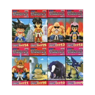 Banpresto Assembly Dragon Ball World Collectable Figure Vol.2 Fire Mountain Complete 8 Piece Set