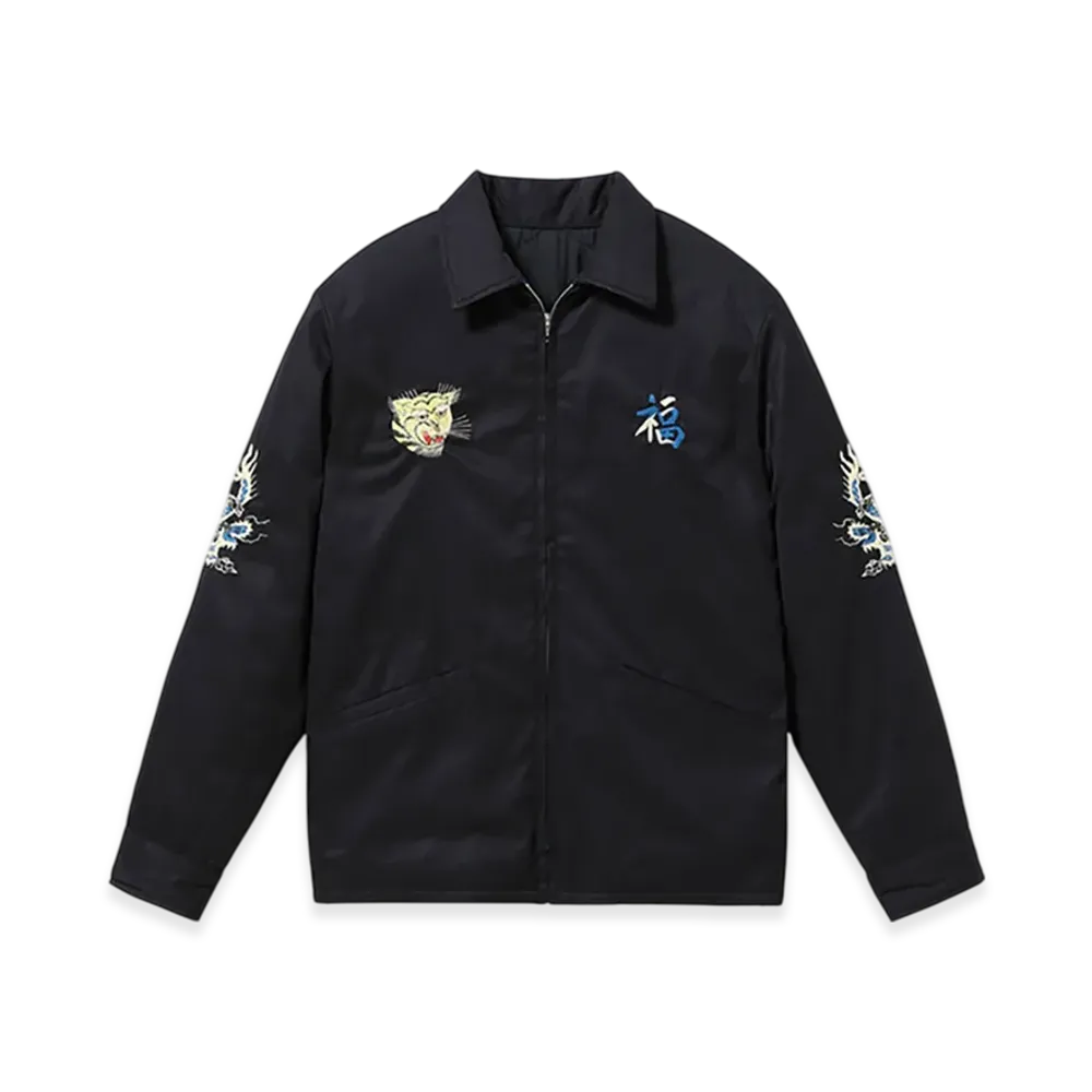 TAILOR TOYO Mid 1960s Style Reversible Vietnam Jacket VIETNAM MAP LANDSCAPE "Black"