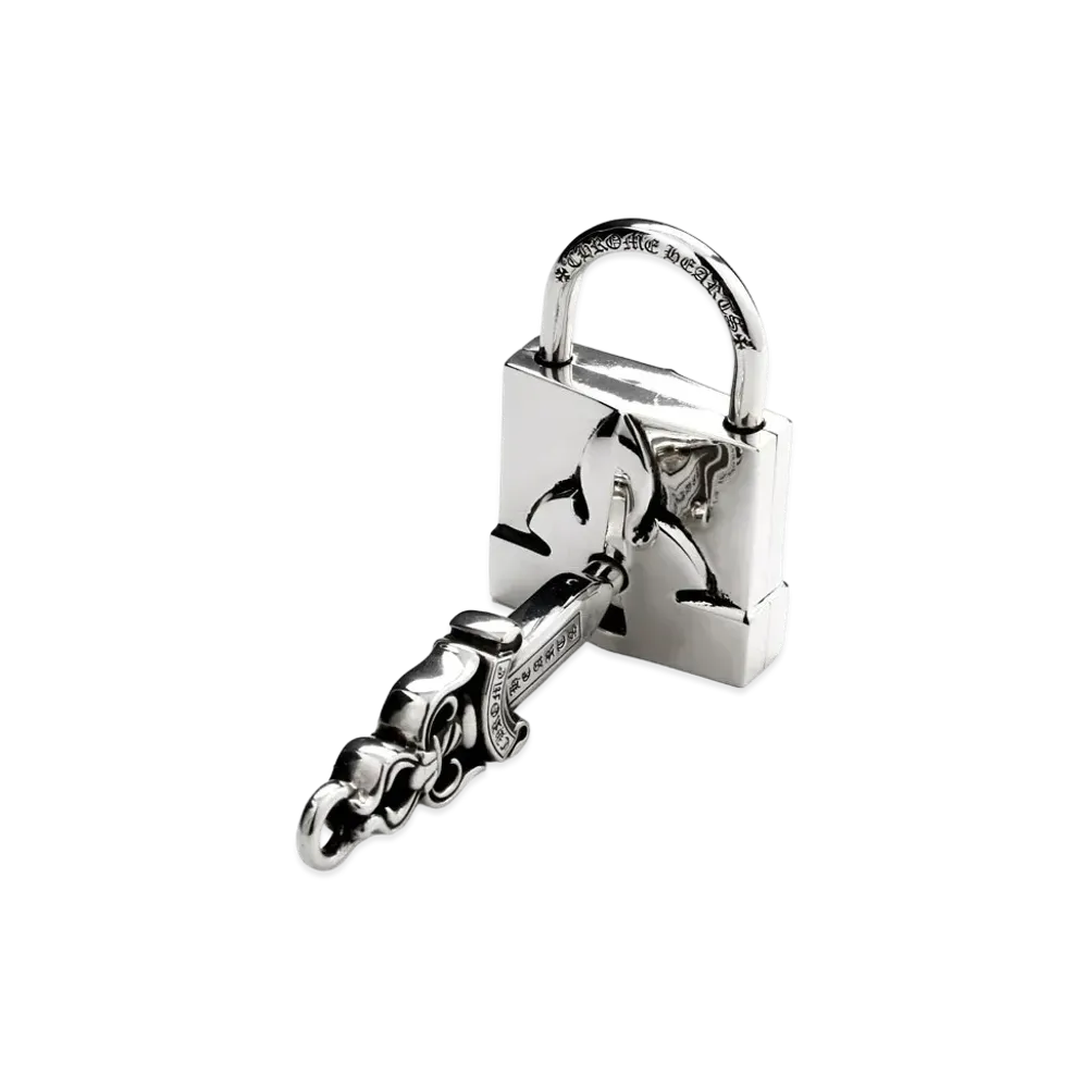 Chrome Hearts Padlock Fleur Knee Charm "Silver"