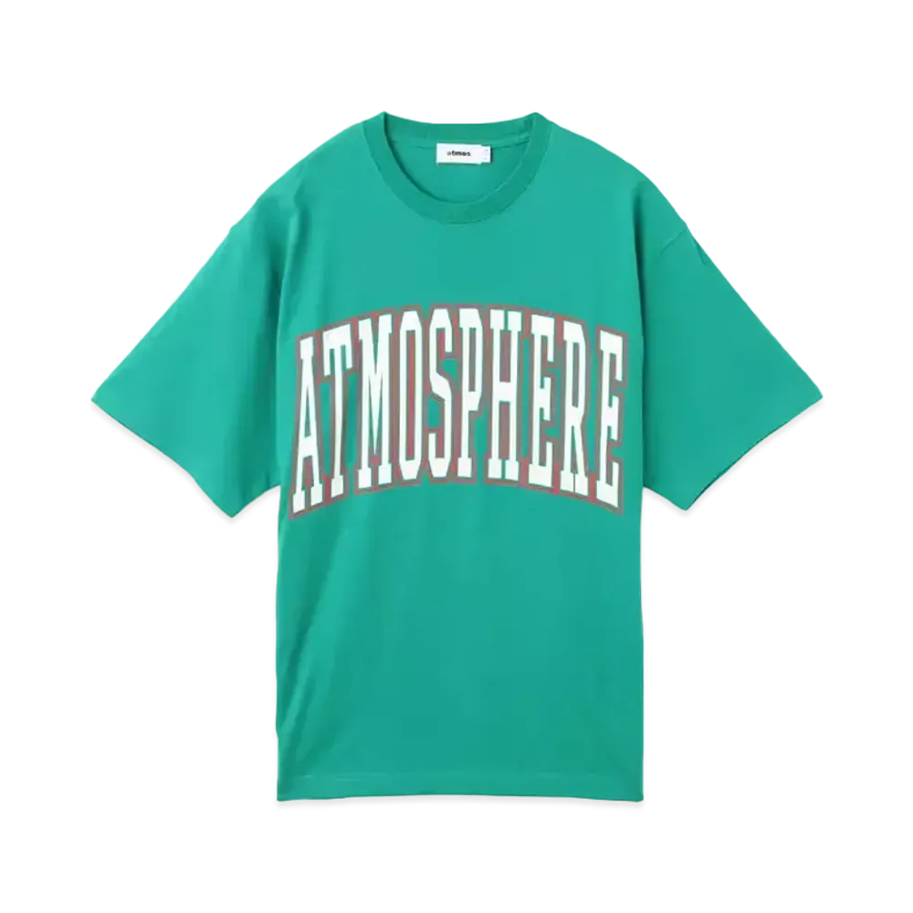 atmos College Logo Crack Print T-shirt "Green"