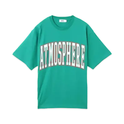atmos College Logo Crack Print T-shirt "Green"