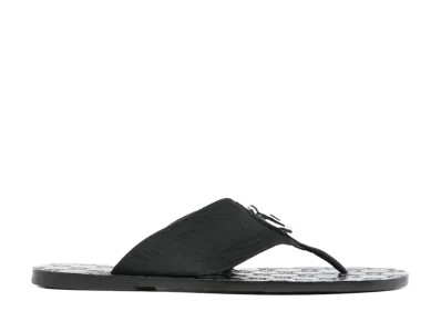 GUCCI Black Fabric Riviera Thong Slippers "Black"