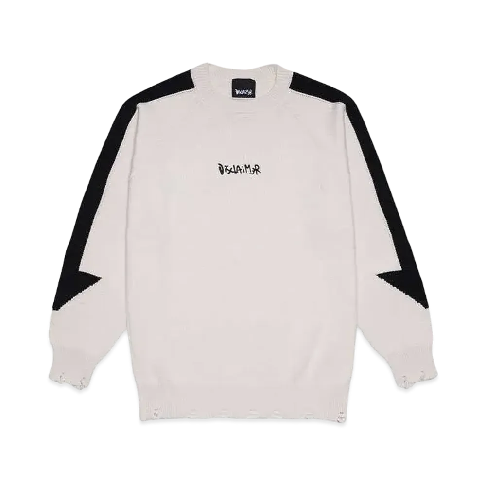DISCLAIMER MAGLIA UOMO GIROCOLLO IN TRICOT "CREMA"