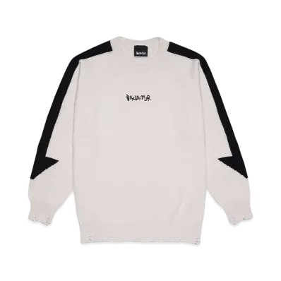 DISCLAIMER MAGLIA UOMO GIROCOLLO IN TRICOT "CREMA"