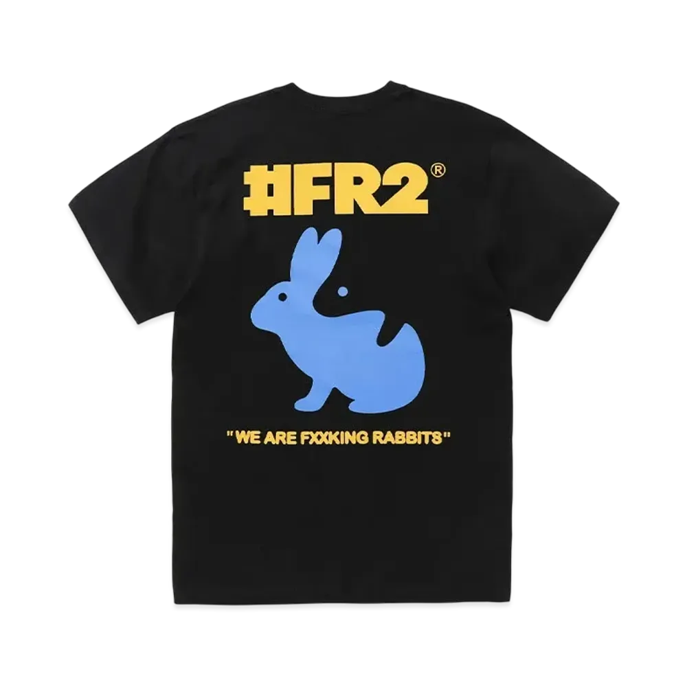 FR2 Trick Art Rabbit T-Shirt "Black"