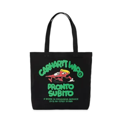 Carhartt WIP Canvas Graphic Tote "Pronto Print Black"