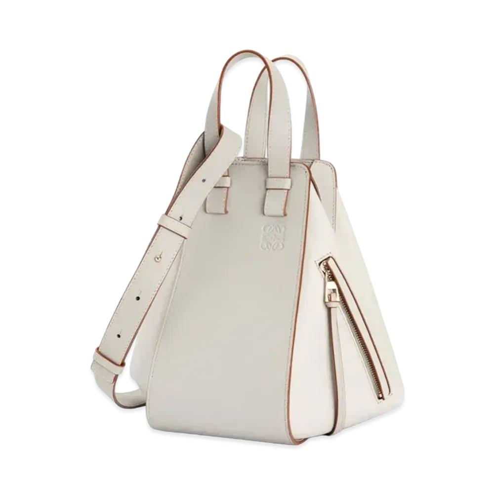 LOEWE Small Hammock Bag In Classic Calfskin "Ghost / Light Ghost"