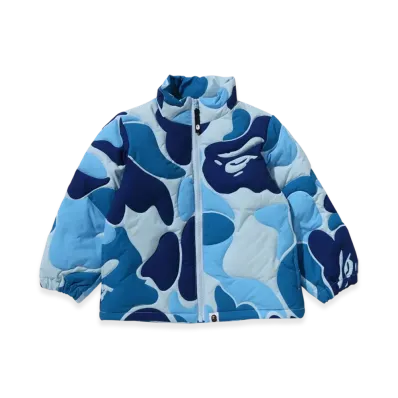 A BATHING APE Junior ABC Camo Stitching Down Jacket "Blue"