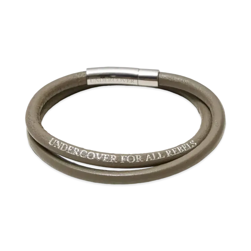 UNDERCOVER Cowhide Leather Bracelet "Gray"