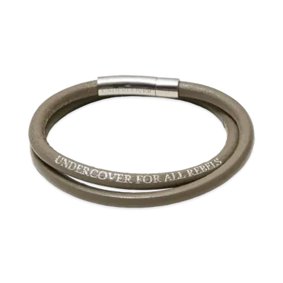 UNDERCOVER Cowhide Leather Bracelet "Gray"