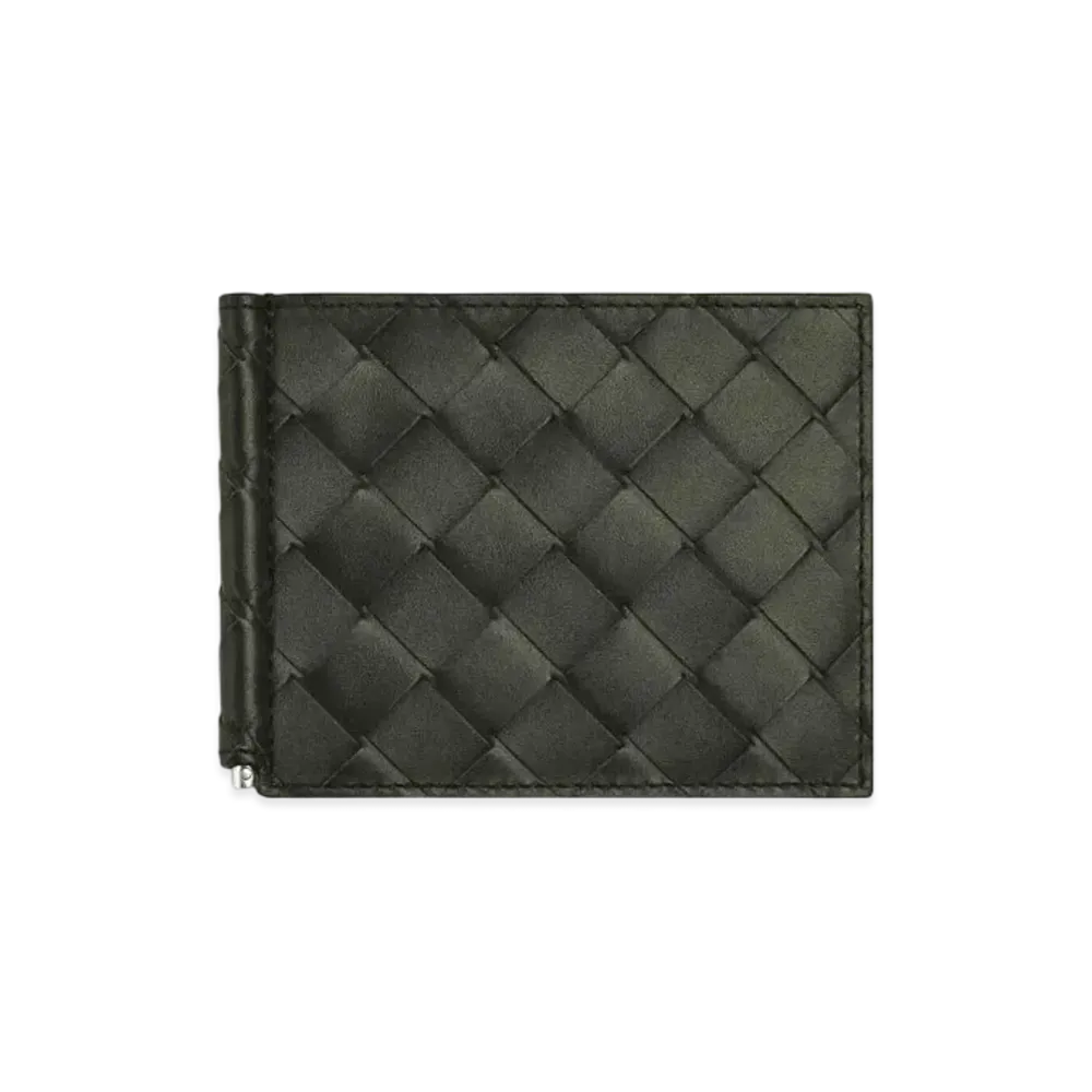 Bottega Veneta Money Clip Wallet "Camping Mirabelle"
