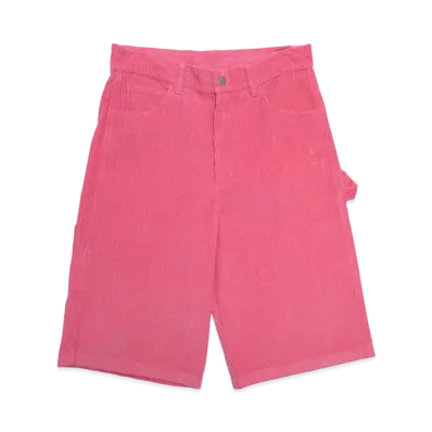 drew house corduroy carpenter short "Hot Pink"