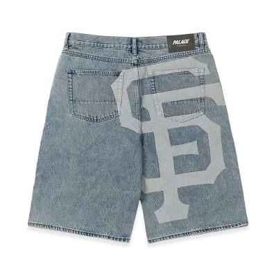 PALACE x San Francisco Giants Denim Short "Stone Wash"