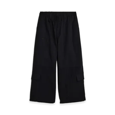 Y-3 Cropped Straight Leg Pants "Black"