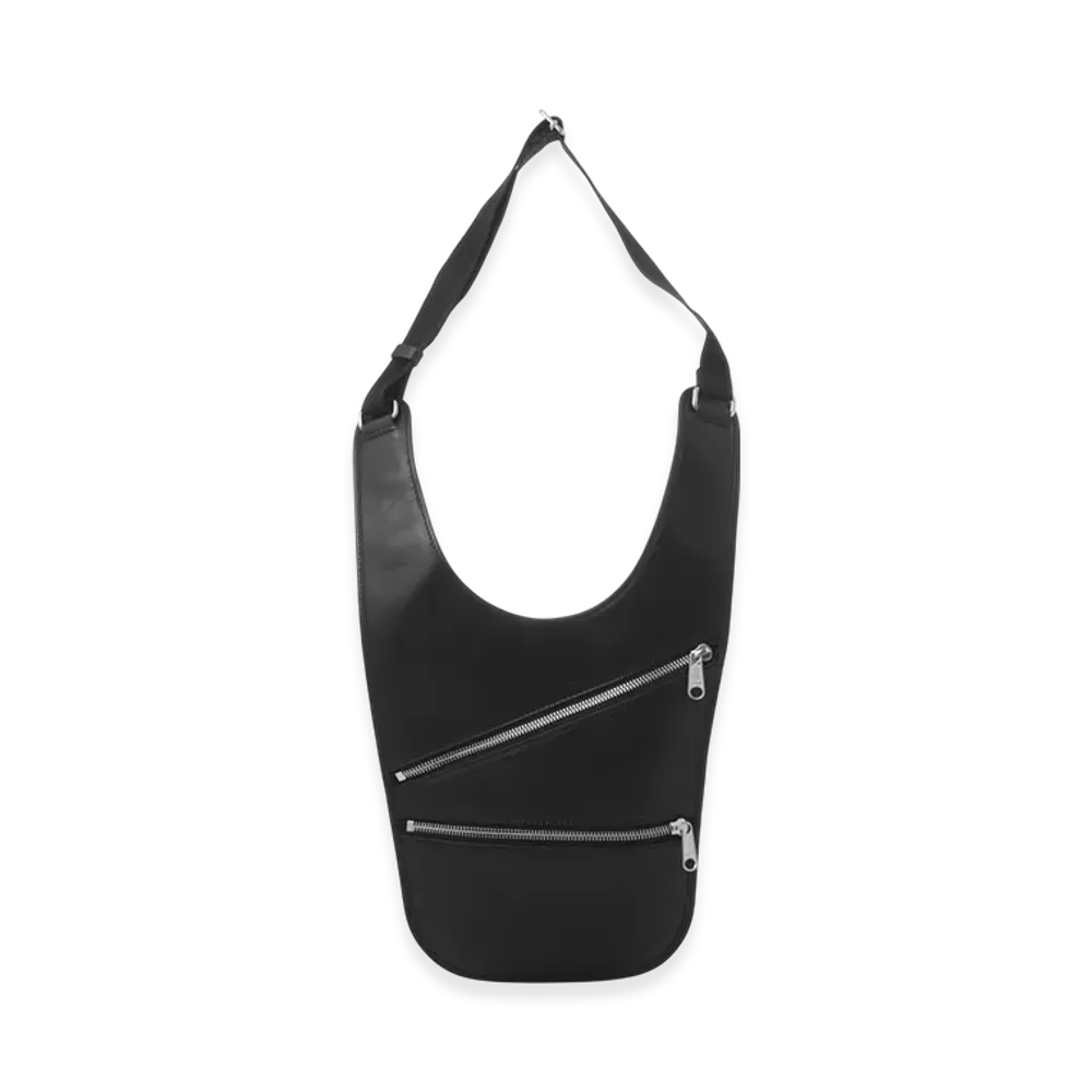 MM6 Maison Margiela Flat Saddle Mini Bag "Black"