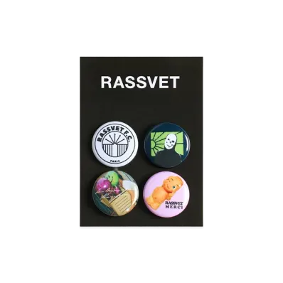 RASSVET Set of 4 Pins "Multi"