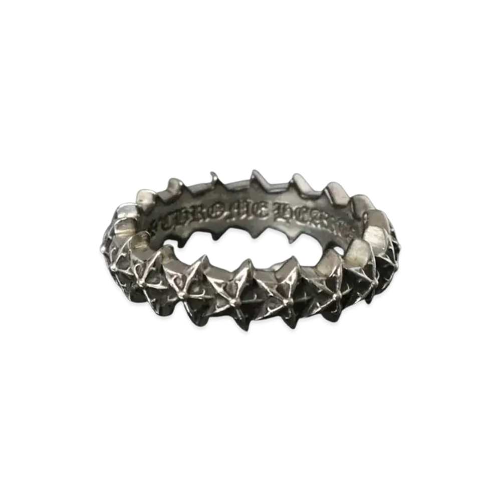 Chrome Hearts Tiny 5-Point Star Band Ring "Silver"