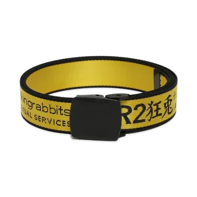 FR2 LOGO ICON Embroidery Long Belt "Yellow"