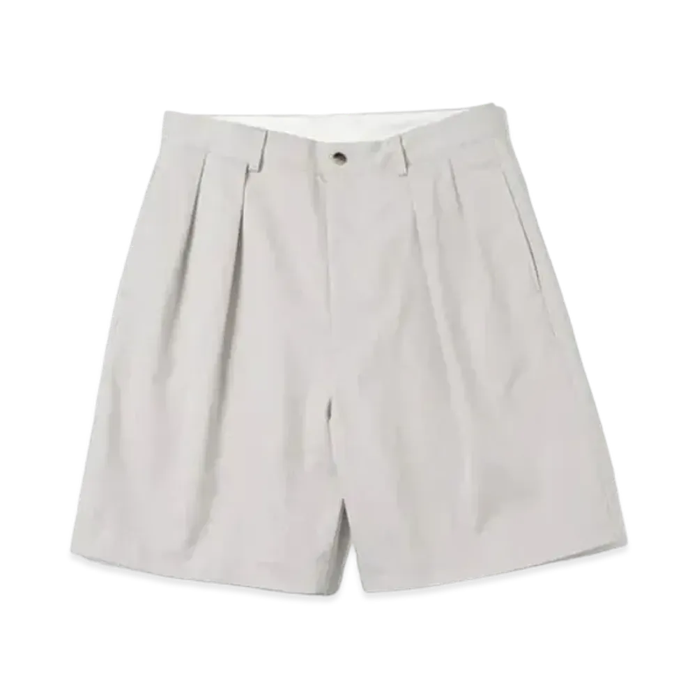 A.PRESSE Two Tuck Chino Shorts "Beige"