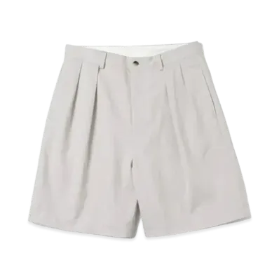 A.PRESSE Two Tuck Chino Shorts "Beige"