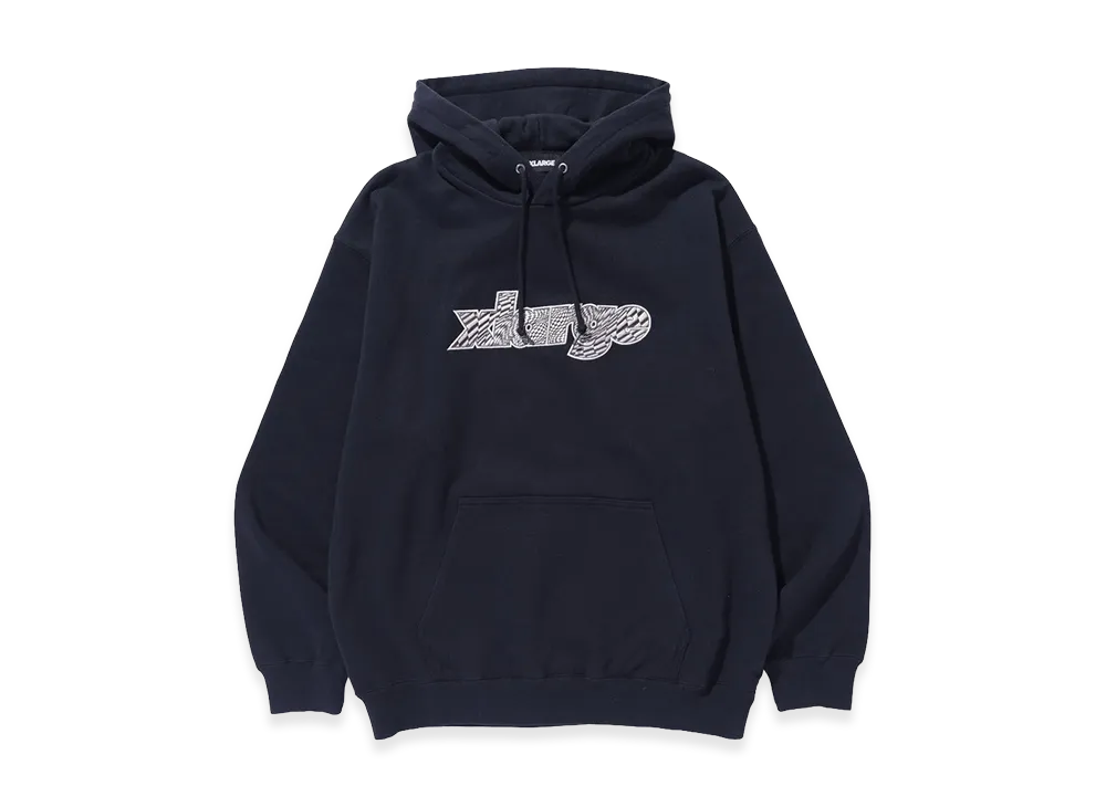 XLARGE Psychedelic Hooded Sweatshirt "Black"