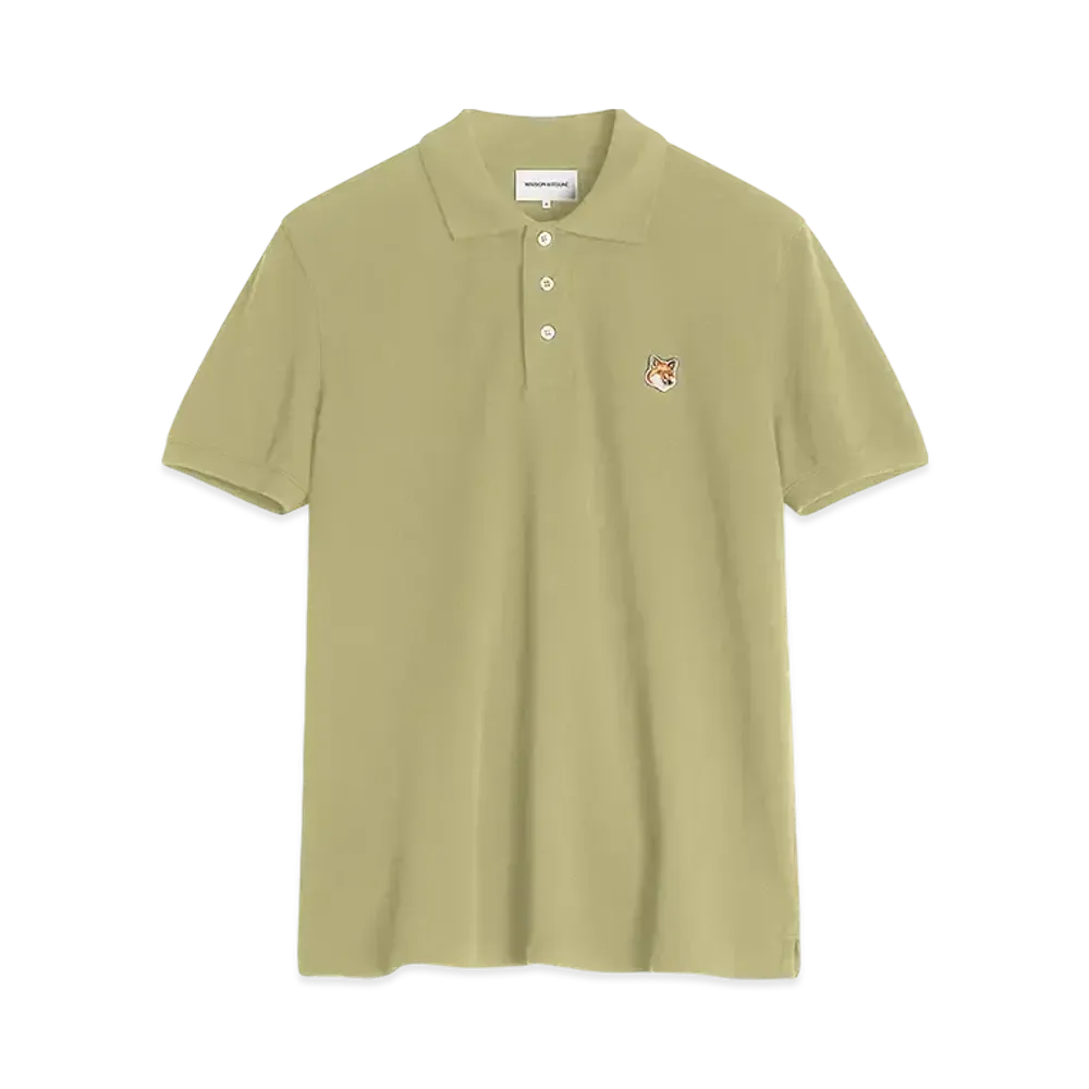 Maison Kitsune Fox Head Patch Regular Polo "Canvas"