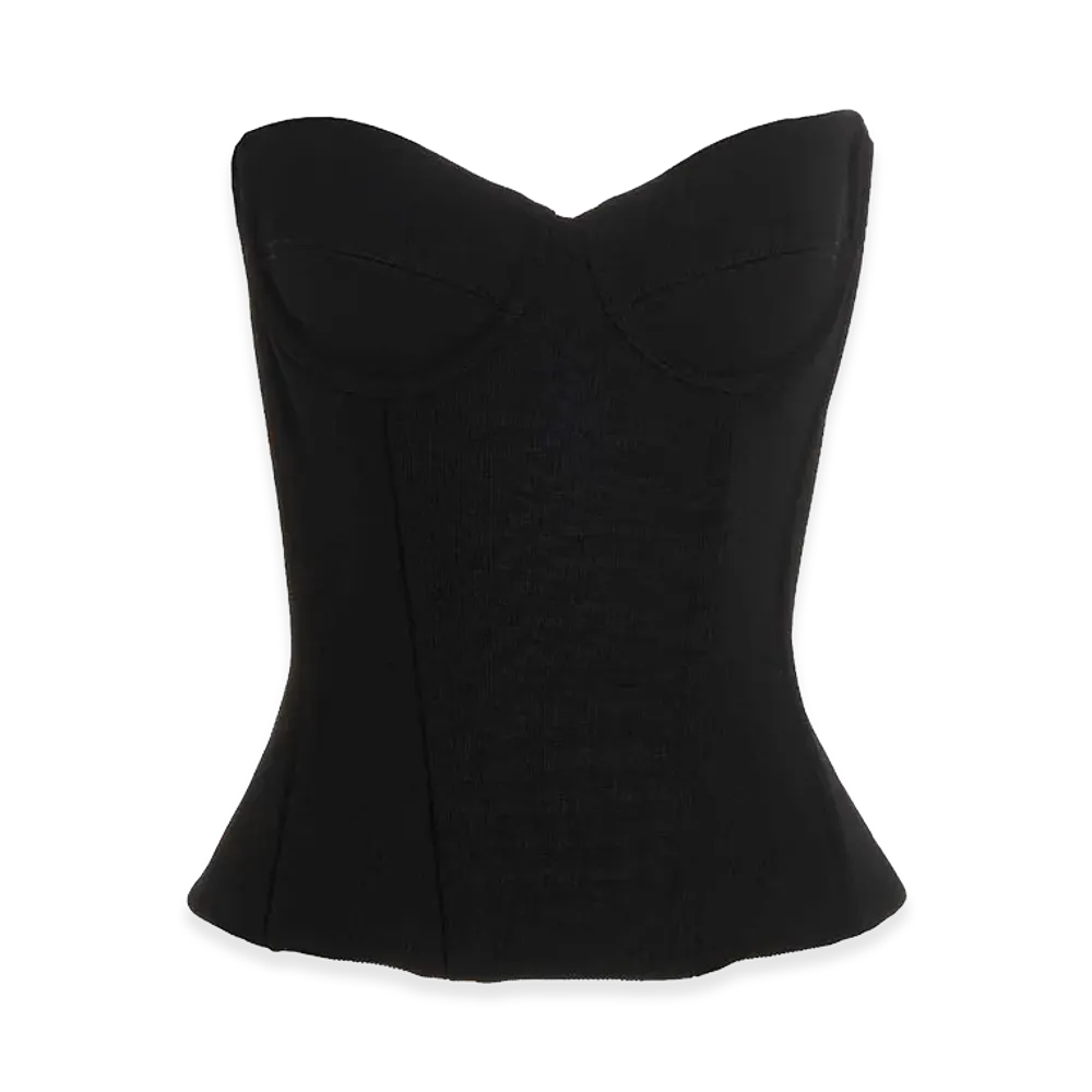 BALENCIAGA Women's Bustier Top "Black"