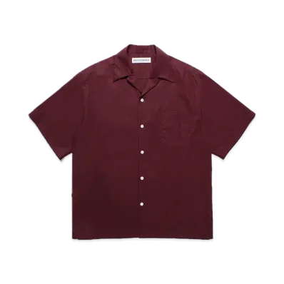 WACKO MARIA x Soktas Open Collar Shirt "Burgundy"