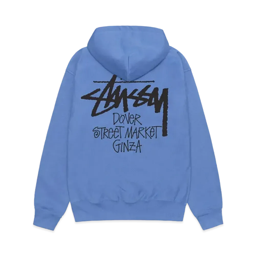 Stussy x Dover Street Market Ginza Hoodie "Blue"