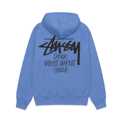Stussy x Dover Street Market Ginza Hoodie "Blue"